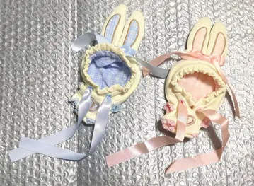 10cm 봉제 인형 의류 토끼 귀 후드 올인원 2종 세트