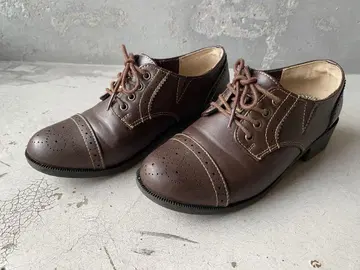 브라운 가죽 옥스퍼드 신발 23cm
