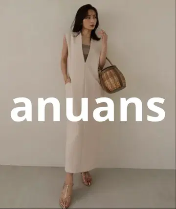 거의 미사용 anuans 슬리브리스 원피스 SMALL 베이지