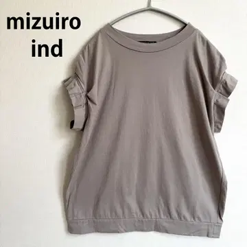 mizuiro ind 미즈이로 인드 턱 소매 프렌치 슬리브 T 그레이지