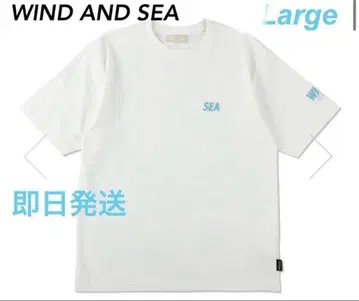 WIND AND SEA 화이트 티셔츠 L 사이즈