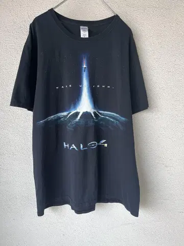 HALO4 WAKE UP JOHN 티셔츠 XL 블랙 게임 Xbox 360