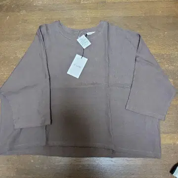 LE GLAZIK 브라운 반소매 튜닉 S