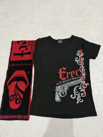 ACID BLACK CHERRY erect 티셔츠 머플러 타월