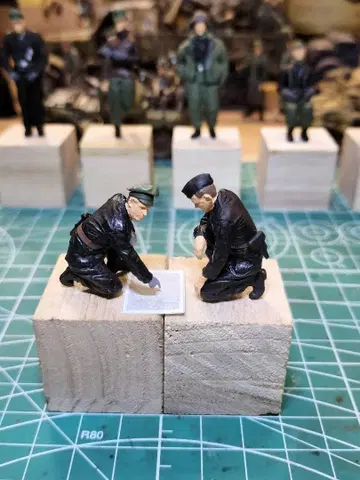 밀리터리 1/35 독일군 병사 9체 피규어 세트