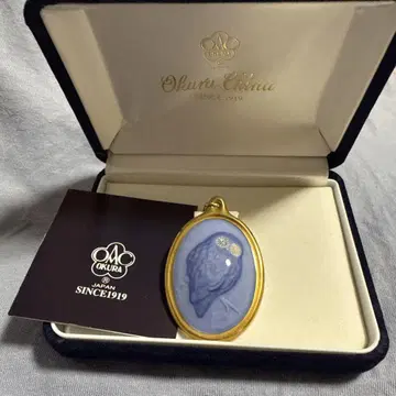 오쿠라 도원 액세서리 펜던트 탑 올빼미 블루