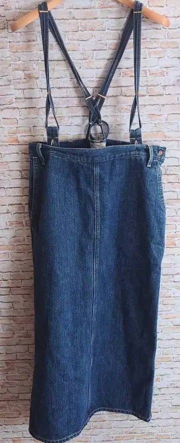 Wrangler 랭글러 데님 살로펫 원피스 스커트