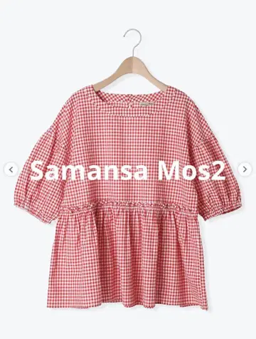 Samansa Mos2 프릴 개더 블라우스