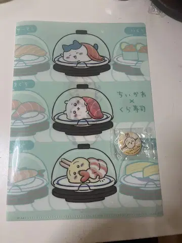 치이카와 쿠라스시 A4 클리어 파일 캔 배치