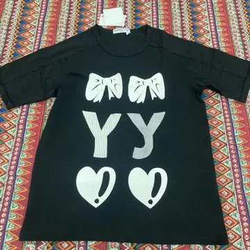 OPEN YY 블랙 티셔츠