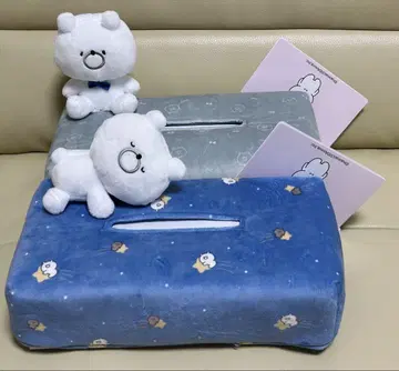 걸리시 곰돌이 플래티넘 자카 티슈 커버 2종 컴프 세트