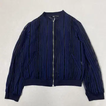 ZARA 자라 스트라이프 시스루 블루종 겉옷 봄/여름