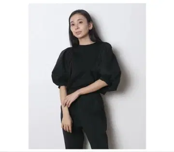 미리 meri 컷 콤비 벌룬 T 블랙 미사용 새상품