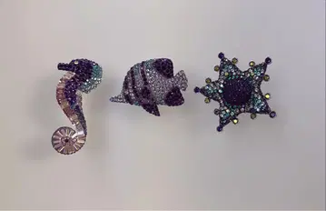 스와로브스키 브로치 바다 생물 시리즈 SWAROVSKI (미사용)