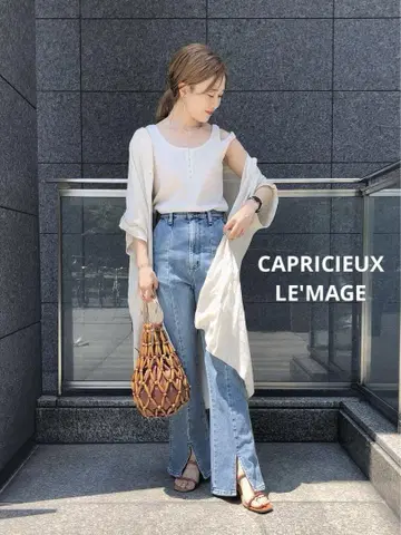 CAPRICIEUX LE'MAGE 백 턱 BIG 셔츠