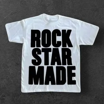 ROCK STAR MADE 반팔 티셔츠 opium 블랙 블랙