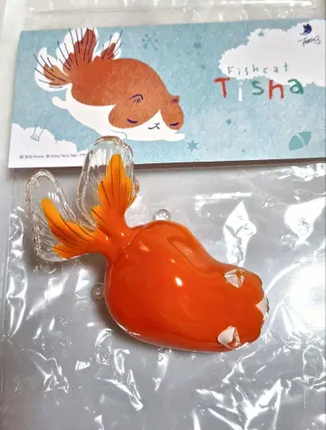 유쿠 5분 Fishcat Tisha Snow 소프트 비닐 고양이