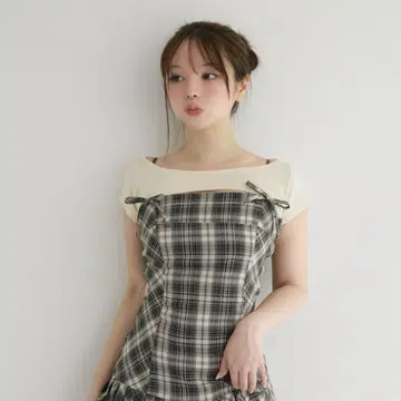 andmary Karen check mini dress 사이즈 S