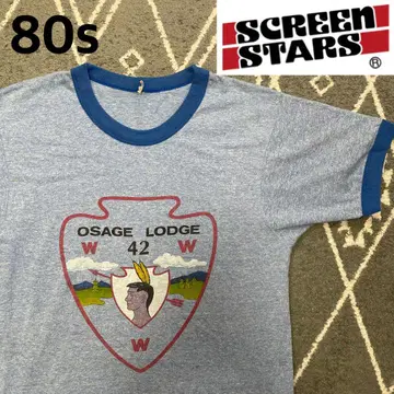 screen stars 린거 t 빈티지 구제 의류 80년대