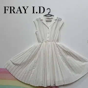 프레이 아이디 플리츠 셔츠 원피스 FRAY I.D 무릎 기장 원피스