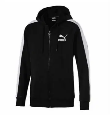 푸마 Puma Classics Logo T7 풀 집업 후드티 M