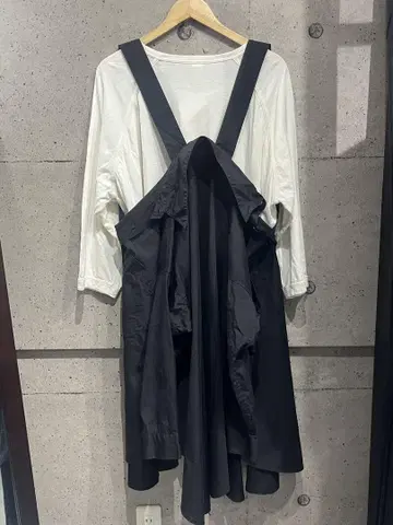 limi feu 18SS 롱 셔츠 숄더 스트랩 블랙 변형