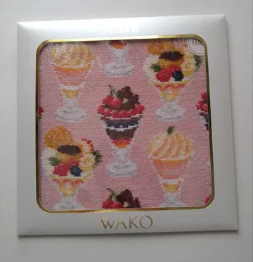 와코 페이러 손수건 'WAKO PARFAIT' 핑크 미개봉 새상품