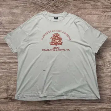 90s 후르츠 USA제 빈티지 티셔츠 3XL 아이보리 6468