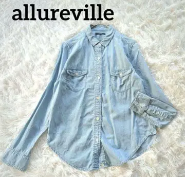 allureville 알아바일 긴팔 데님 셔츠 텐셀 100% M