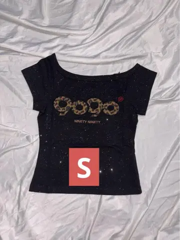 9090 girl OG 로고 글리터 티 사이즈 S