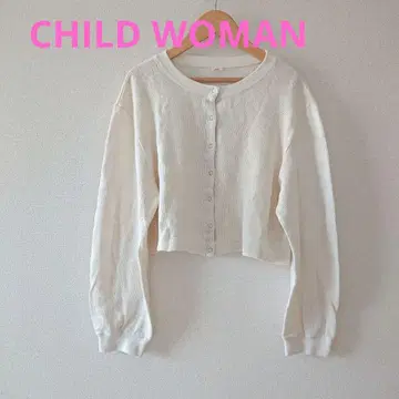 CHILD WOMAN 아이보리 긴팔 가디건 봄/여름 겉옷