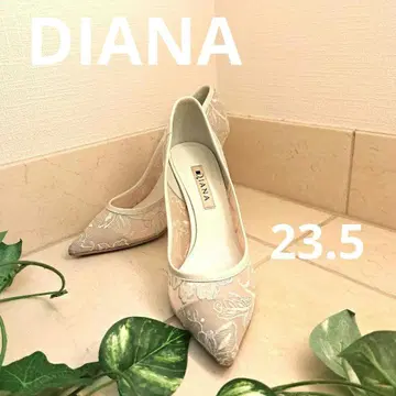 DIANA 다이애나 레이스 펌프스 화이트 23.5