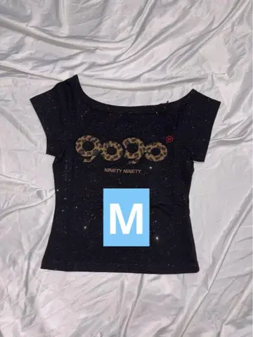 9090 girl OG 로고 오프 숄더 티셔츠 M