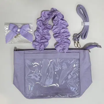 A4 다기능 2WAY 핸들 프릴 토트백 이타백 자카마트 라벤더