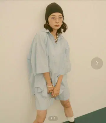 HANNE 하프 슬리브 셔츠 셋업