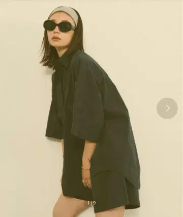 HANNE 하프 슬리브 셔츠 셋업