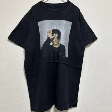 YUNGBLUD 영국 반팔 티셔츠 싱거 구제 의류 블랙 M 밴딩
