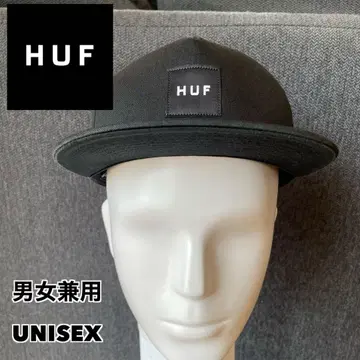 HUF 블랙 플랫 브림 캡