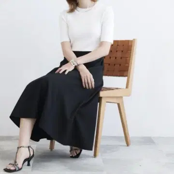 새상품 2022년 모델 인디비 니트 콤비 원피스 도킹 A 라인