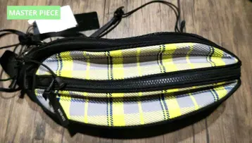 숄더백 메쉬 체크 무늬 MASTER PIECE 새상품