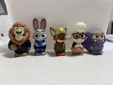 주토피아 손가락 인형 5개 세트