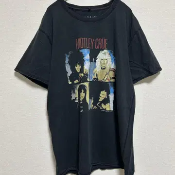 밴드 티셔츠 MOTLEY CRUE 머틀리 크루 블랙 밴드 티셔츠 M