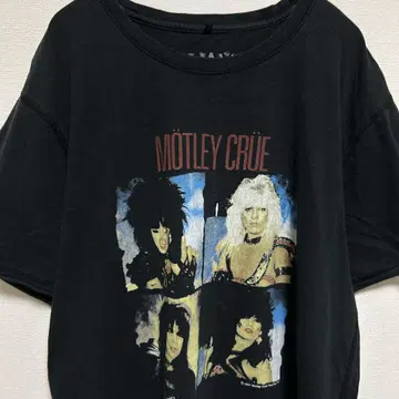 밴드 티셔츠 MOTLEY CRUE 머틀리 크루 블랙 밴드 티셔츠 M