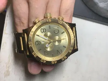 NIXON 닉슨 골드 51-30 크로노 쿼츠 손목시계