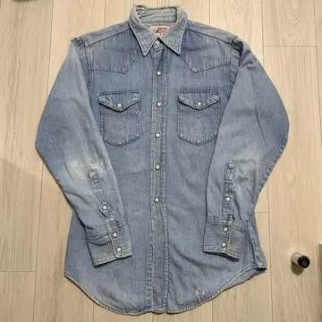 60's penney's ranchcraft 데님 웨스턴 셔츠
