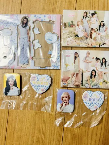에니마이 복권 ILLIT 오리지널 아크릴 스탠드 캔뱃지 엽서