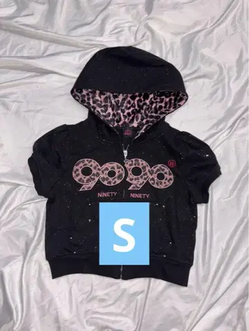 S 9090 girl OG 로고 글리터 지퍼 후드 티셔츠