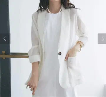 러브틱 모자 꽁지 레이온 린넨 시어 슬라브 자켓