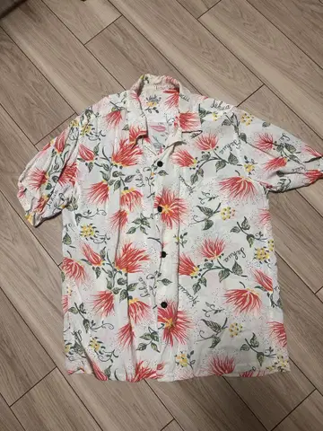 SUN SURF 알로하 셔츠 L 사이즈 꽃무늬