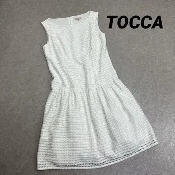 TOCCA 토카 슬리브리스 원피스 드레스 화이트 XS